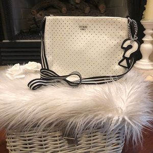 GUESS “WONDERFUL” BLACK WHITE STRIPE STRAP